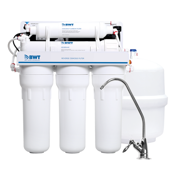 K&auml;&auml;nteisosmoosilaite, hanakohtainen pumpulla 8l/h STANDARD / BWT,  100 gpd tehokalvolla 15 l/h